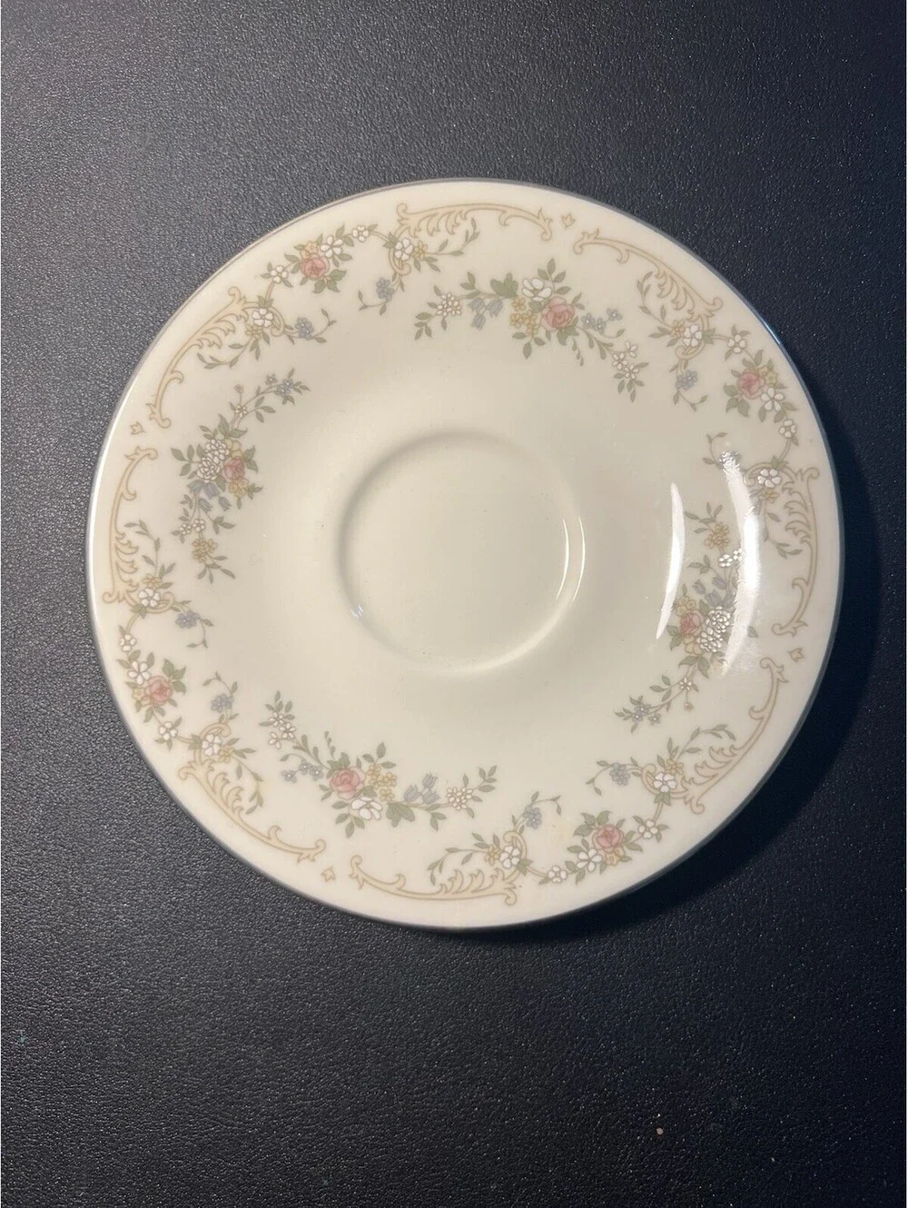 Royal Doulton 1980s 3 Piece Plate Setting Diana Romance Collection Bone China